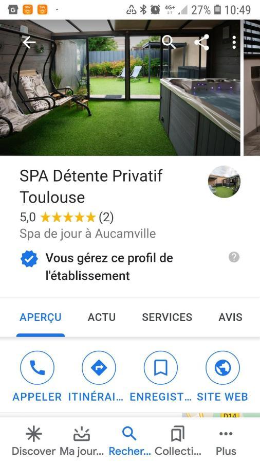 Villa Spa Privatif Toulouse Jacuzzi à Aucamville Extérieur photo